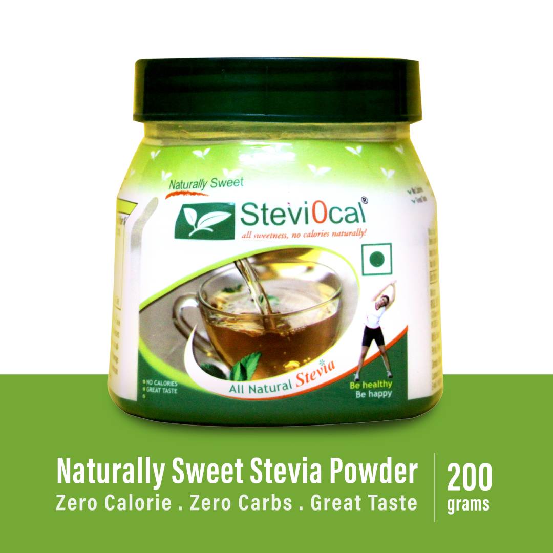 Steviocal best natural sweetener powder jar sugar replacement